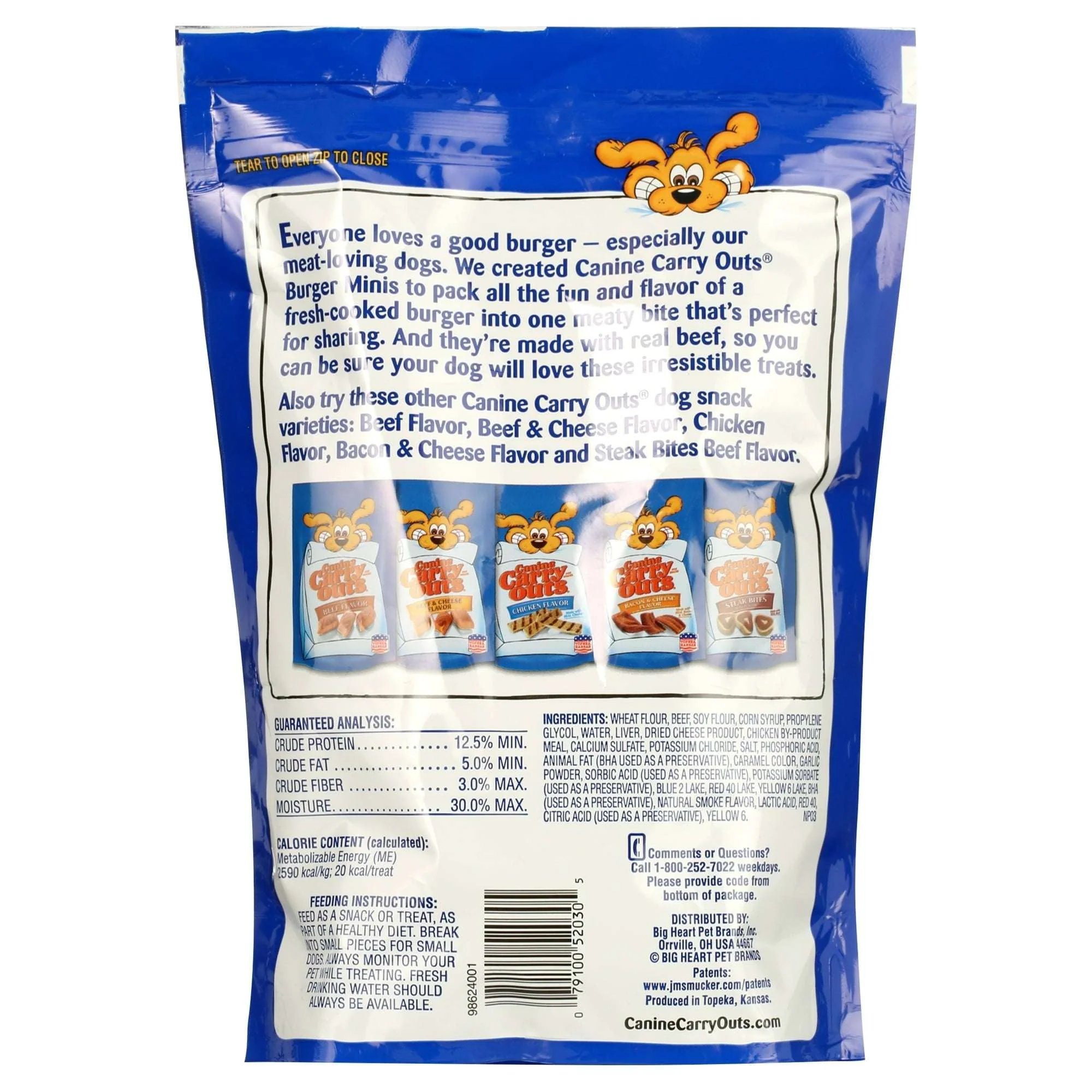 Canine Carry Outs Burger Minis Beef Flavor Dog Treats, 22.5oz Bag - Image 7