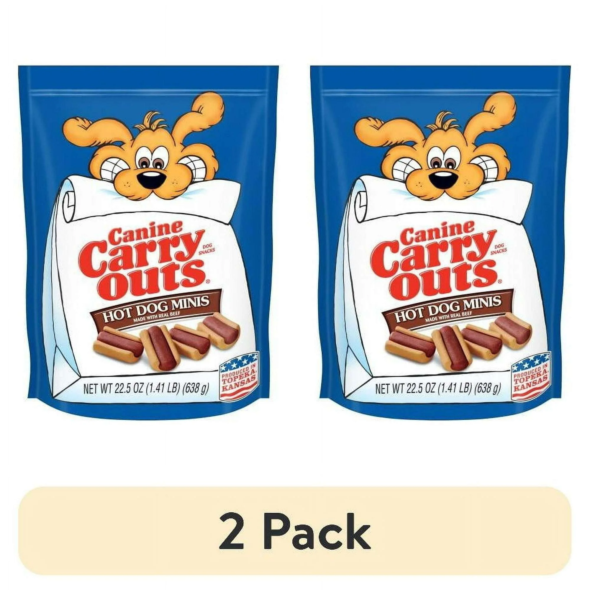 Canine Carry Outs Hot Dog Minis Dog Treats, 22.5oz Bag