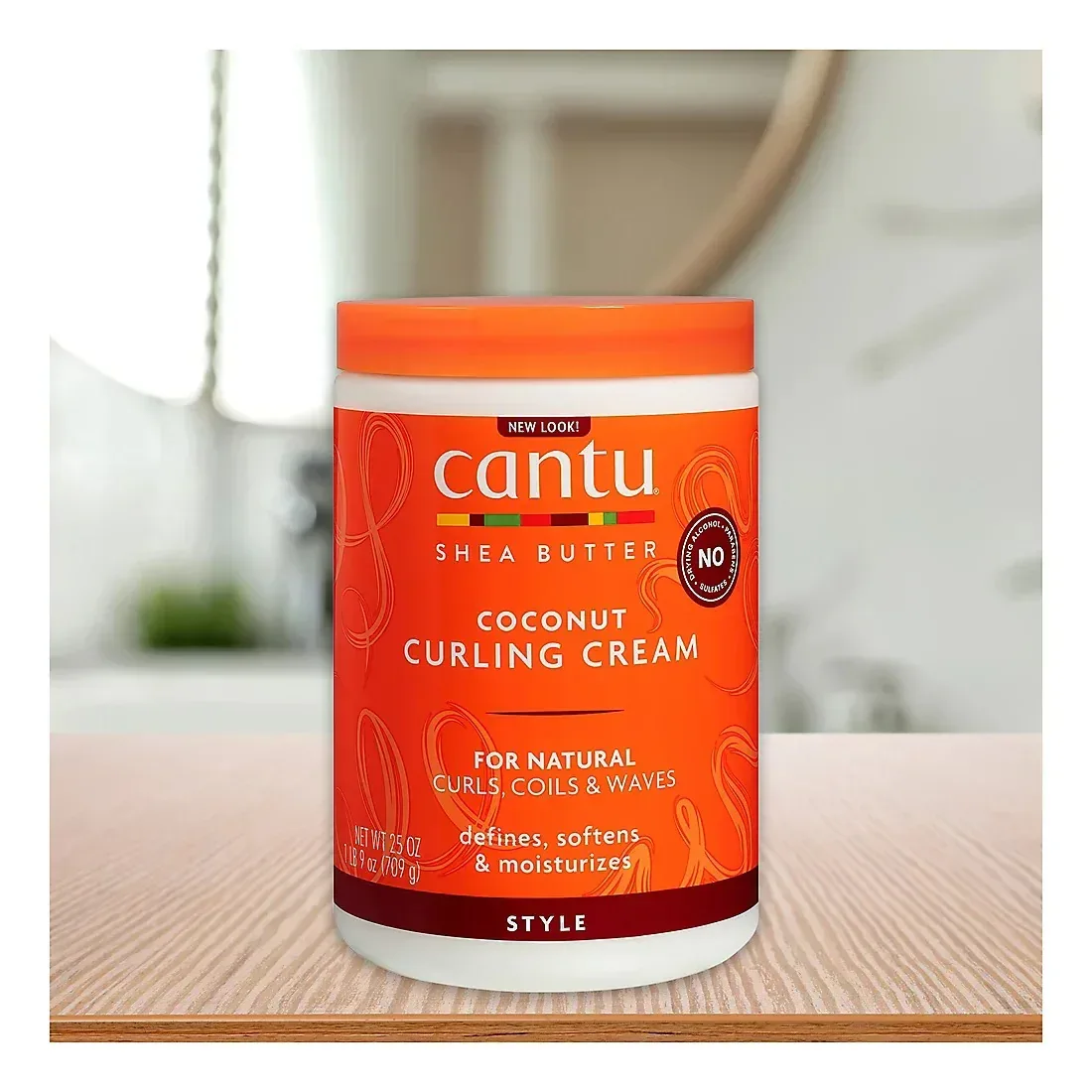 Cantu Shea Butter for Natural Hair Coconut Curling Cream, 25 oz. - Image 4