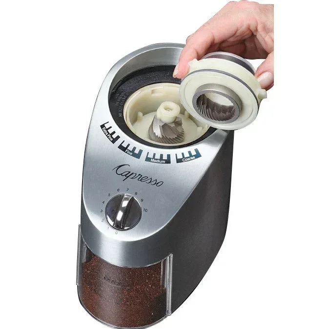 Capresso Metal Die-Cast Housing Conical Burr Coffee Grinder - Image 2