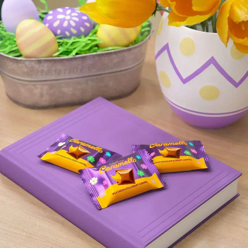 Caramello Miniatures Milk Chocolate Caramel Easter Candy, Bag 7.6 Oz - Image 5