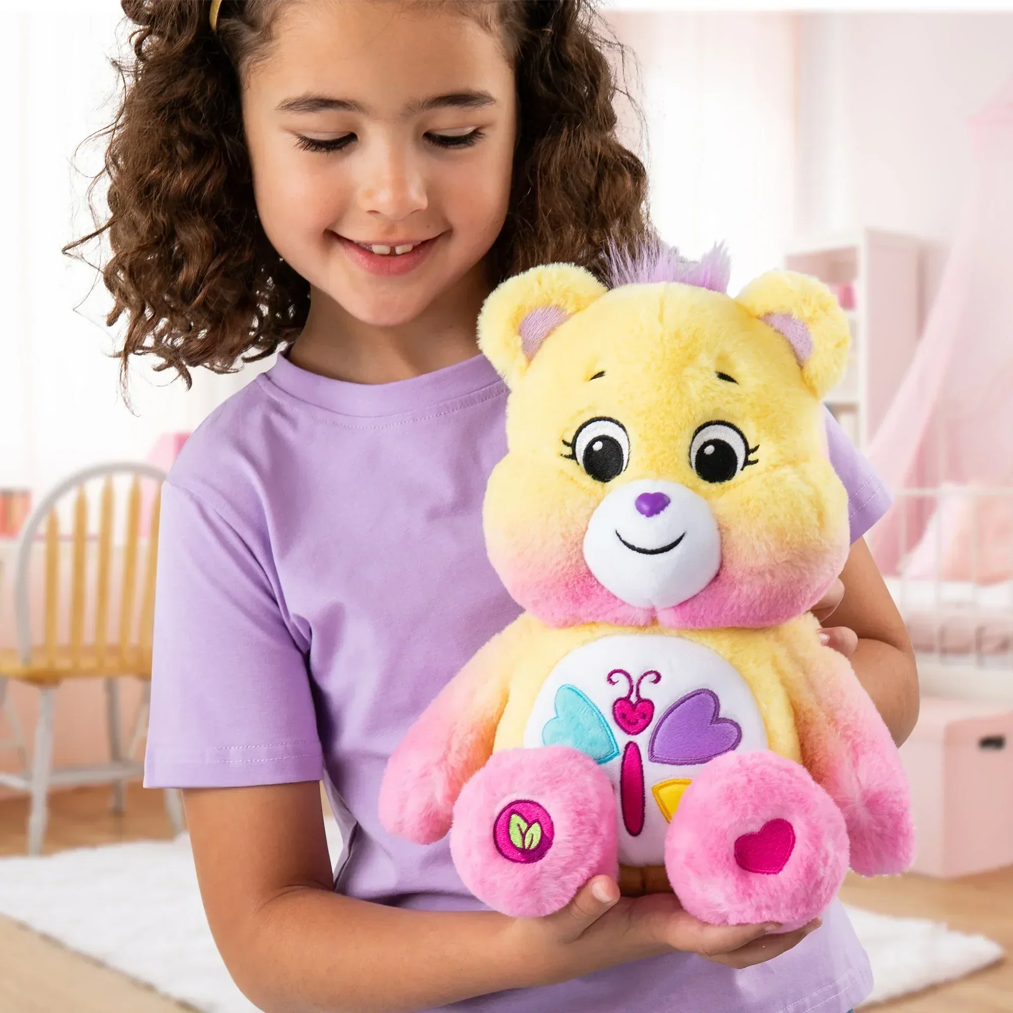 Care Bears 14" Calming Heart Plush Bear - Soft Huggable Eco-Friendly Material! - Image 3