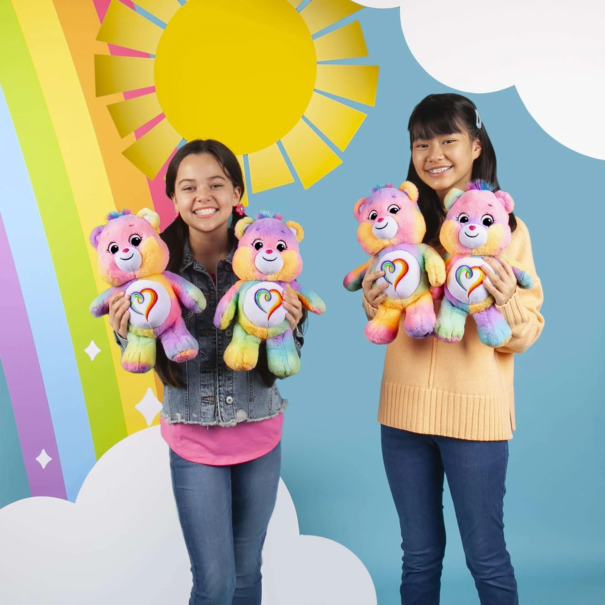 Care Bears 14" Plush - Togetherness Bear – Perfect Stuffed Animal Support Gift, Super Soft and Cuddly – Good for Girls and Boys, Employees, Collectors, for Ages 4+ - Image 5