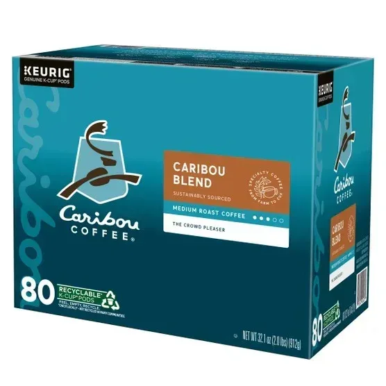 Caribou Coffee Caribou Blend K-Cup Pod, 80-count - Image 3