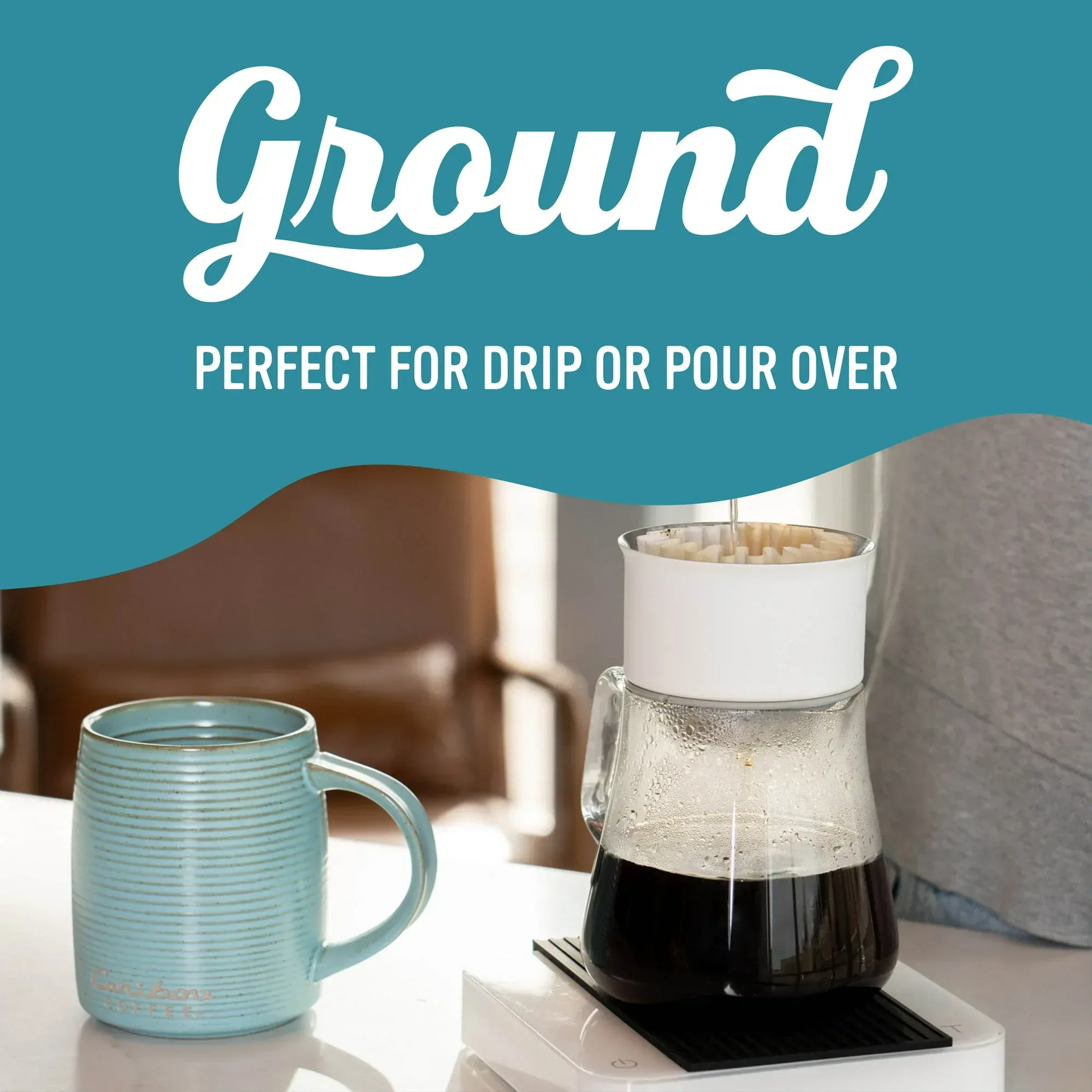 Caribou Coffee Mahogany Blend Premium Dark Roast Ground Coffee, Arabica, 12 oz - Image 3