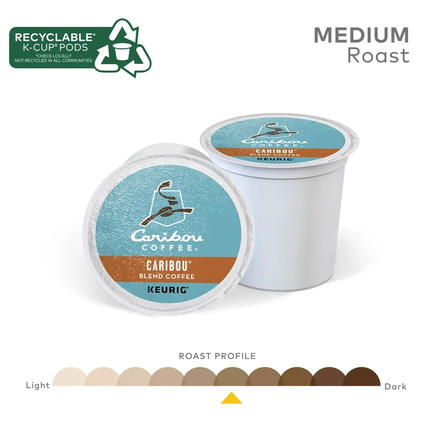 Caribou Coffee Medium Roast K-Cup Pod, Caribou Blend, 80 ct. - Image 3