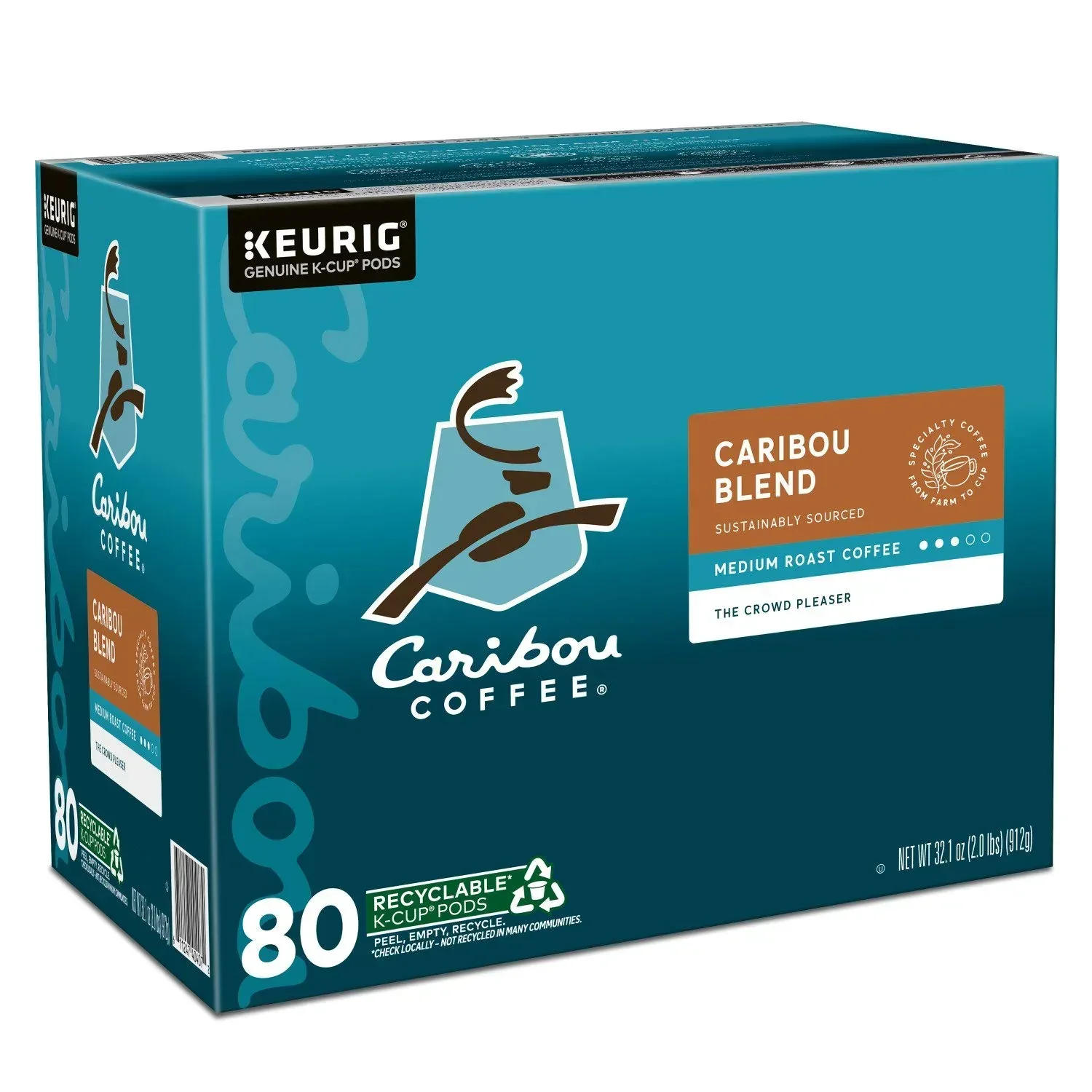 Caribou Coffee Medium Roast K-Cup Pod, Caribou Blend, 80 ct. - Image 8