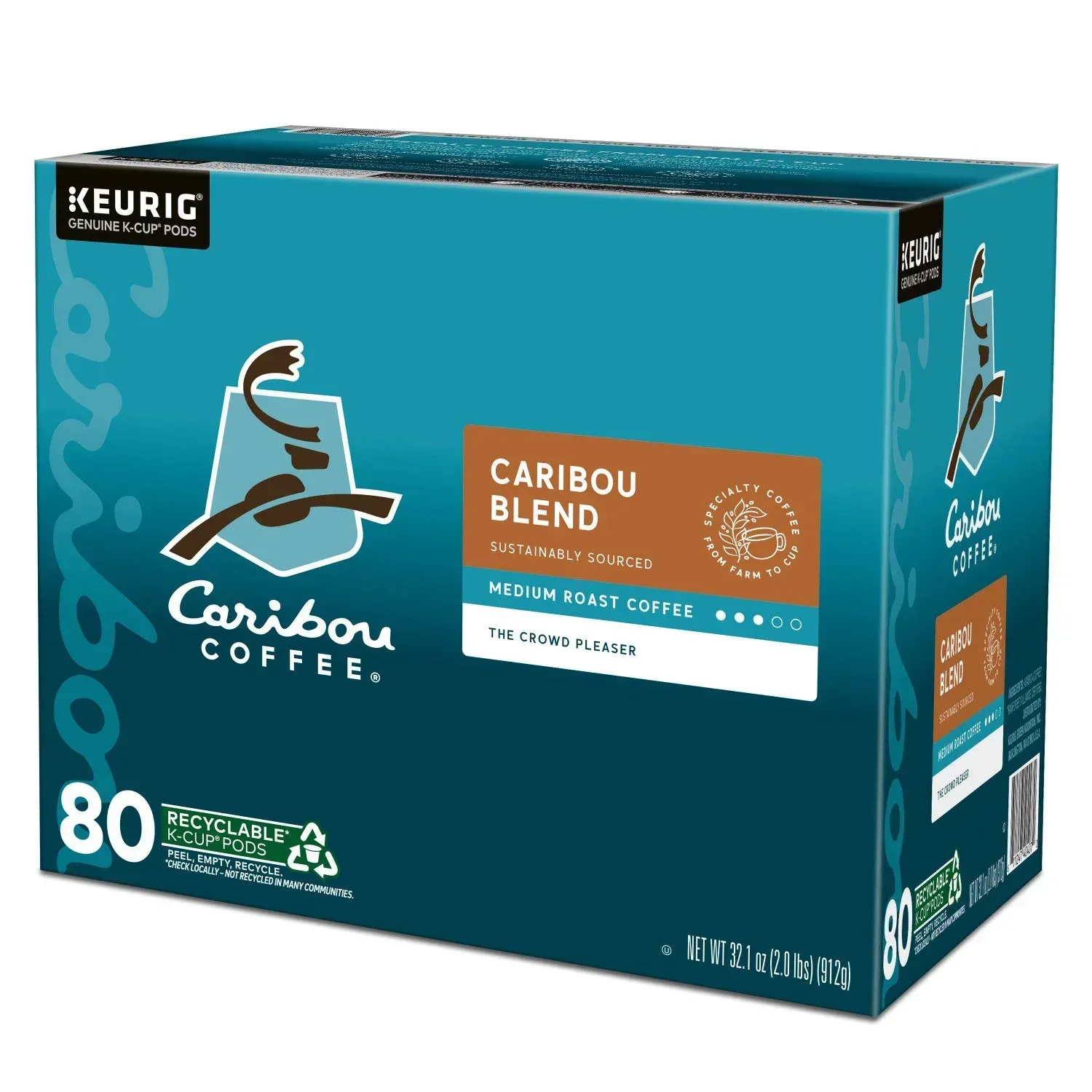 Caribou Coffee Medium Roast K-Cup Pod, Caribou Blend, 80 ct. - Image 9