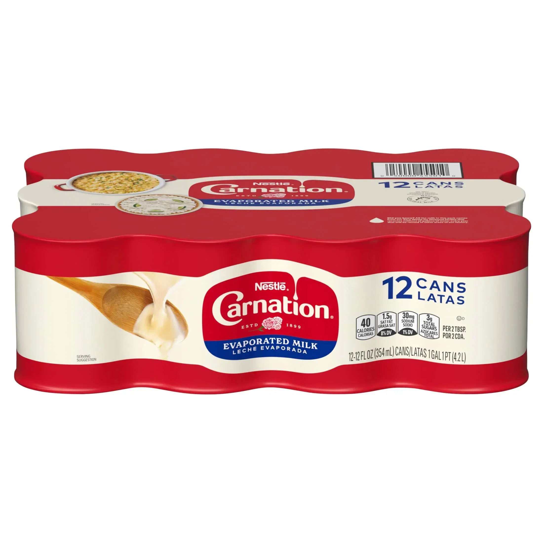 Carnation, Evaporated Milk, 12 fl oz, 12-Count - Image 2