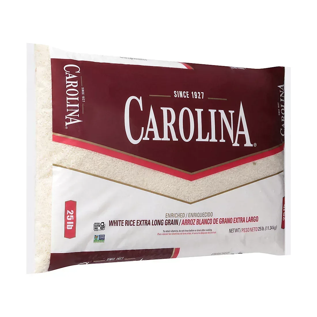 Carolina Enriched Extra Long Grain White Rice, 25 lbs. - Image 2