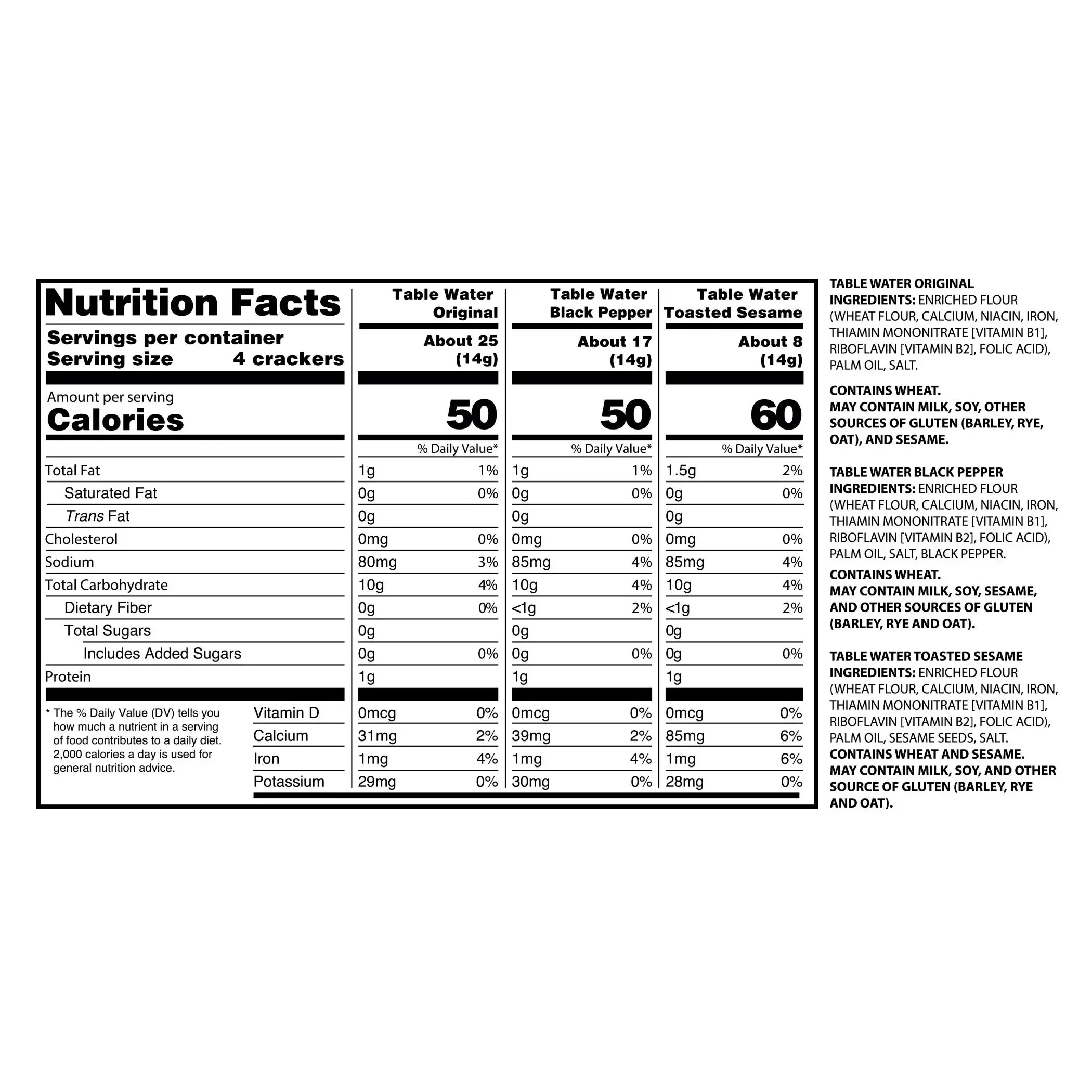Carr's Table Water Crackers, Variety Pack, 25.5 oz - Image 4