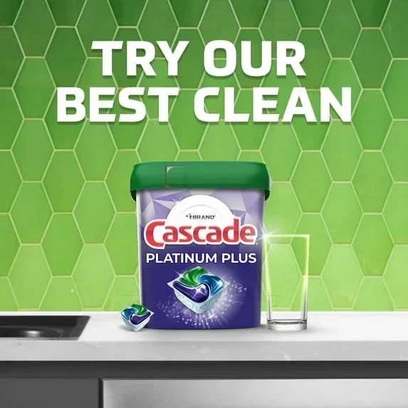 Cascade Complete Dishwasher Detergent Liquid Gel, Dish Detergent, Dish Soap, Fresh, 120 fl oz - Image 2
