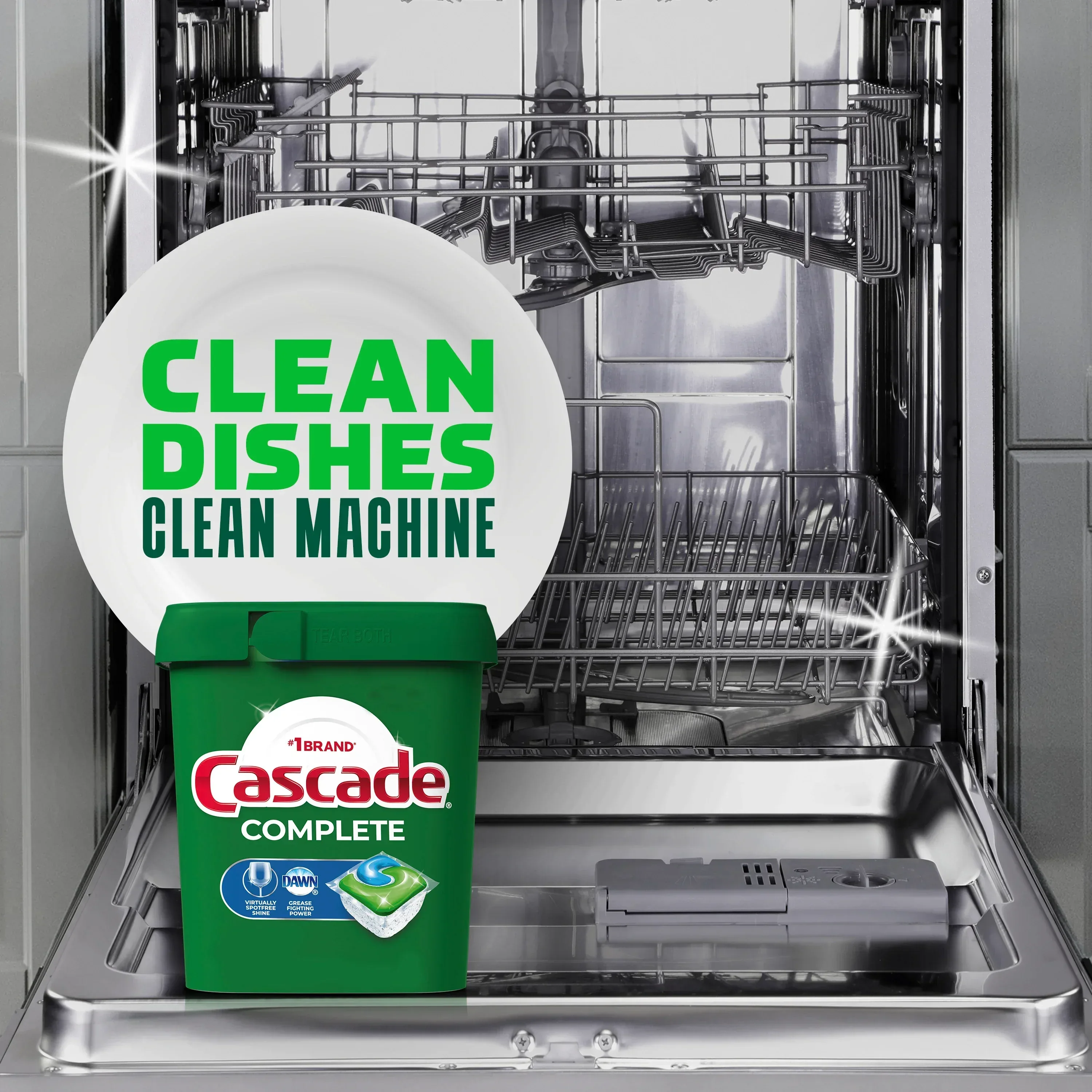 Cascade Complete Dishwasher Pods, Dishwasher Detergent, Dish Detergent Soap, Fresh, 33 Count - Image 5