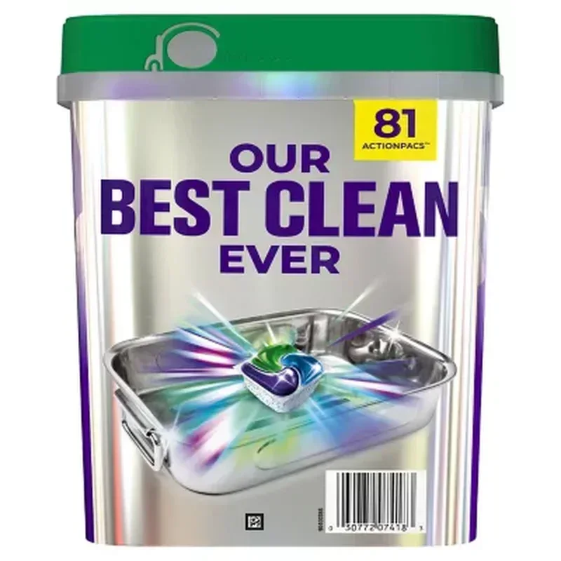 Cascade Platinum plus Actionpacs Dishwasher Detergent Pacs, Fresh Scent (81 Ct.) - Image 9