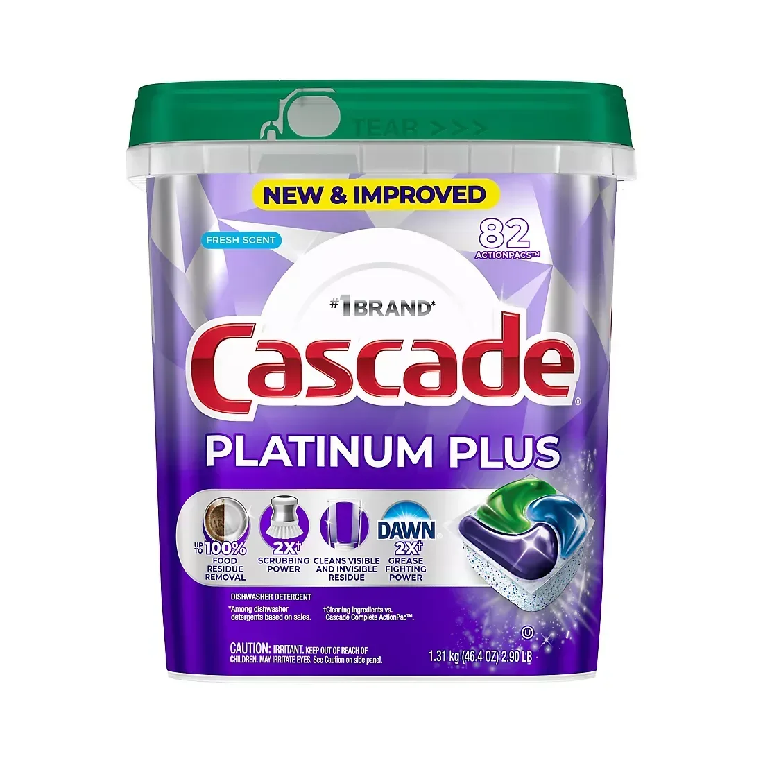 Cascade Platinum Plus Dishwasher Pods - Fresh Scent, 82 ct.
