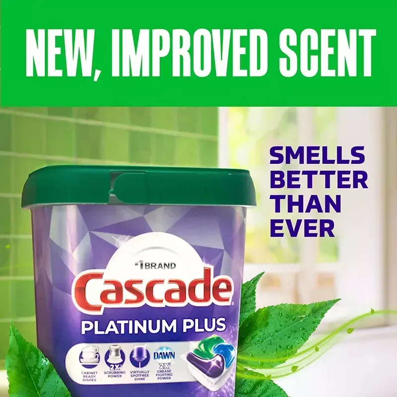 Cascade Platinum Plus Dishwasher Pods - Fresh Scent, 82 ct. - Image 7