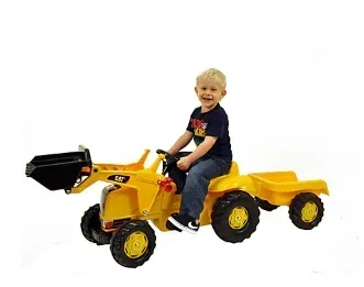 CAT Kid Tractor with Loader and Trailer - Image 2