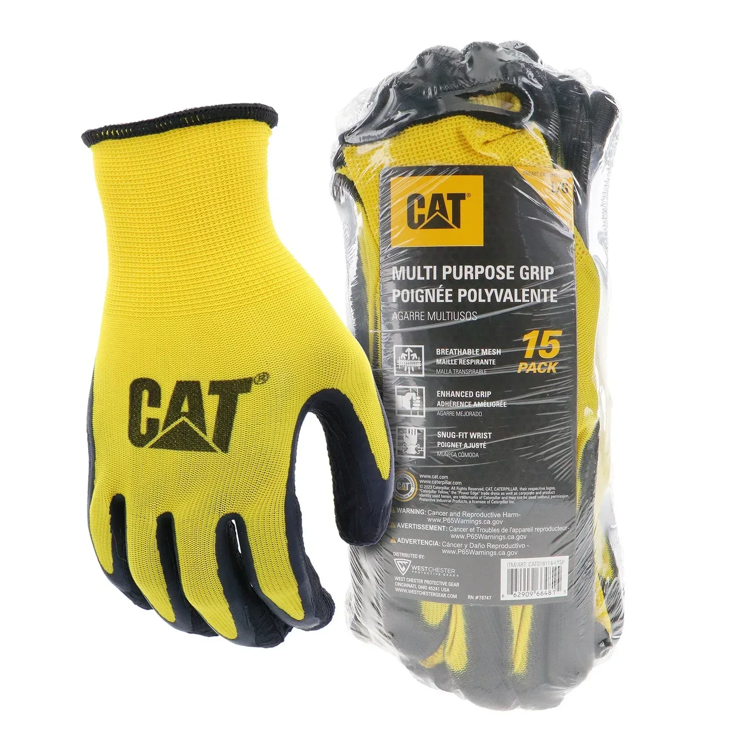 CAT Polyurethane Automotive Work Glove, 15-Pack - Image 7