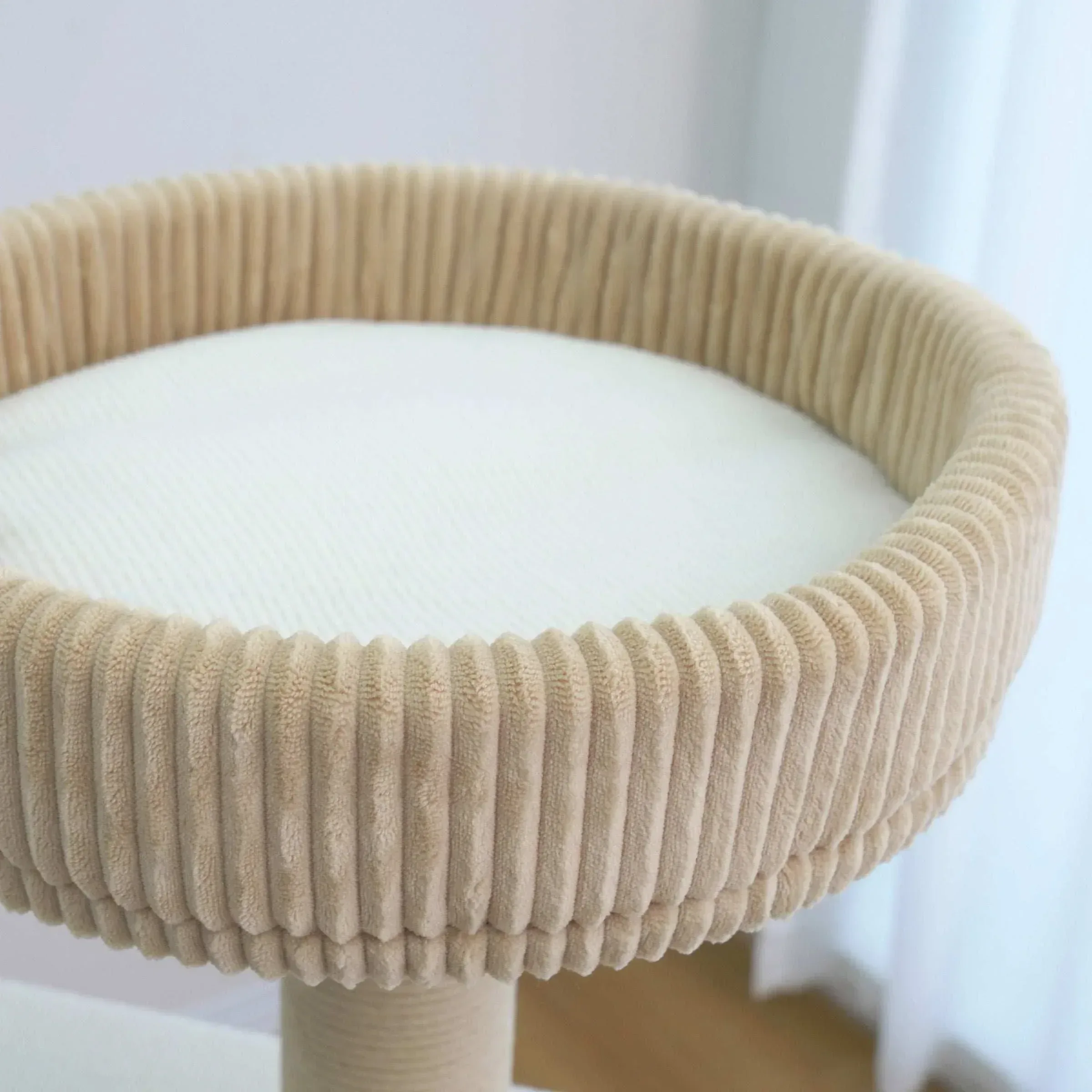 Catry Pasadena 54 inch Cat Tree, With 5 Levels and Condo, Beige - Image 4
