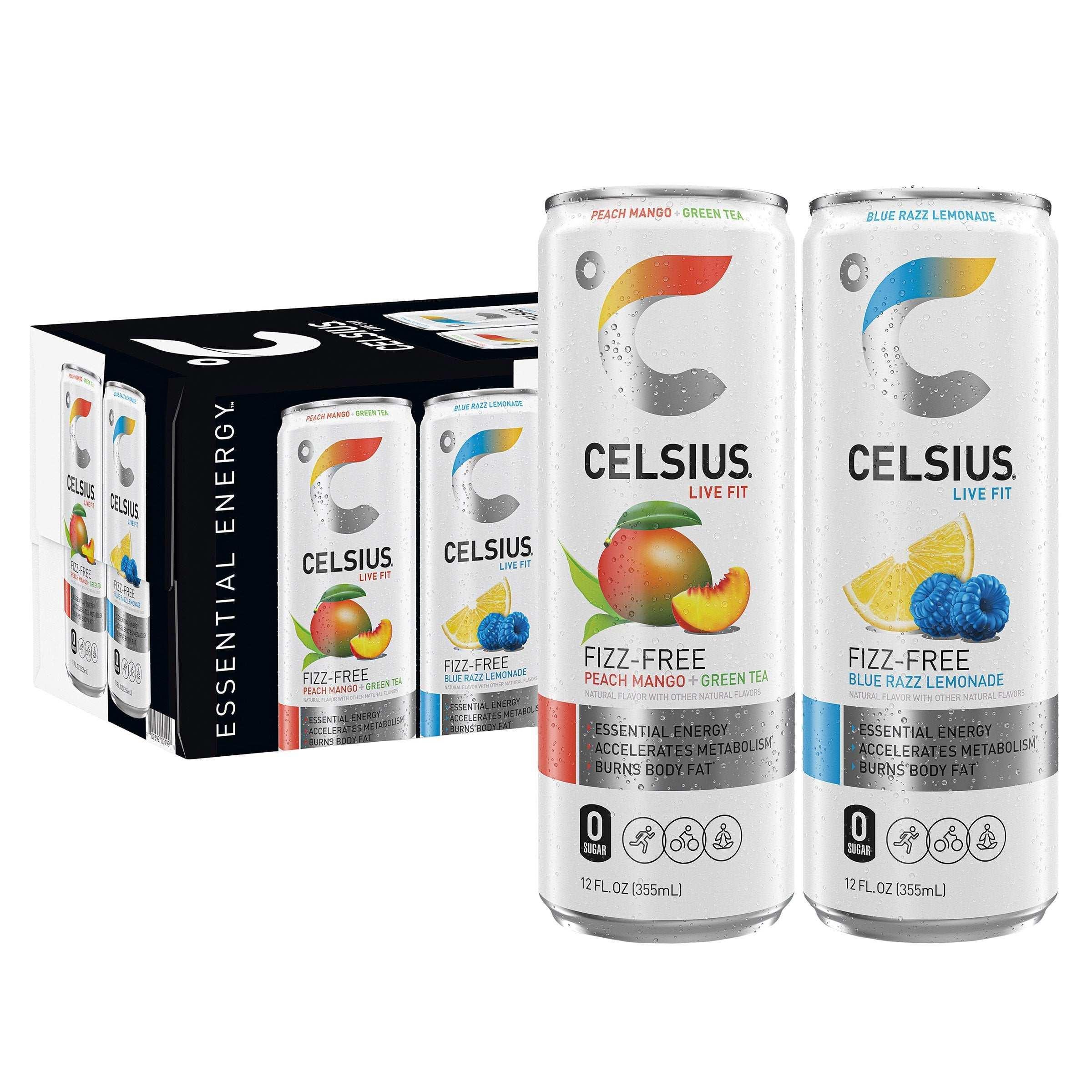 Celsius Fizz-Free Energy Drink, Variety Pack, 12 fl oz, 18-count - Image 3