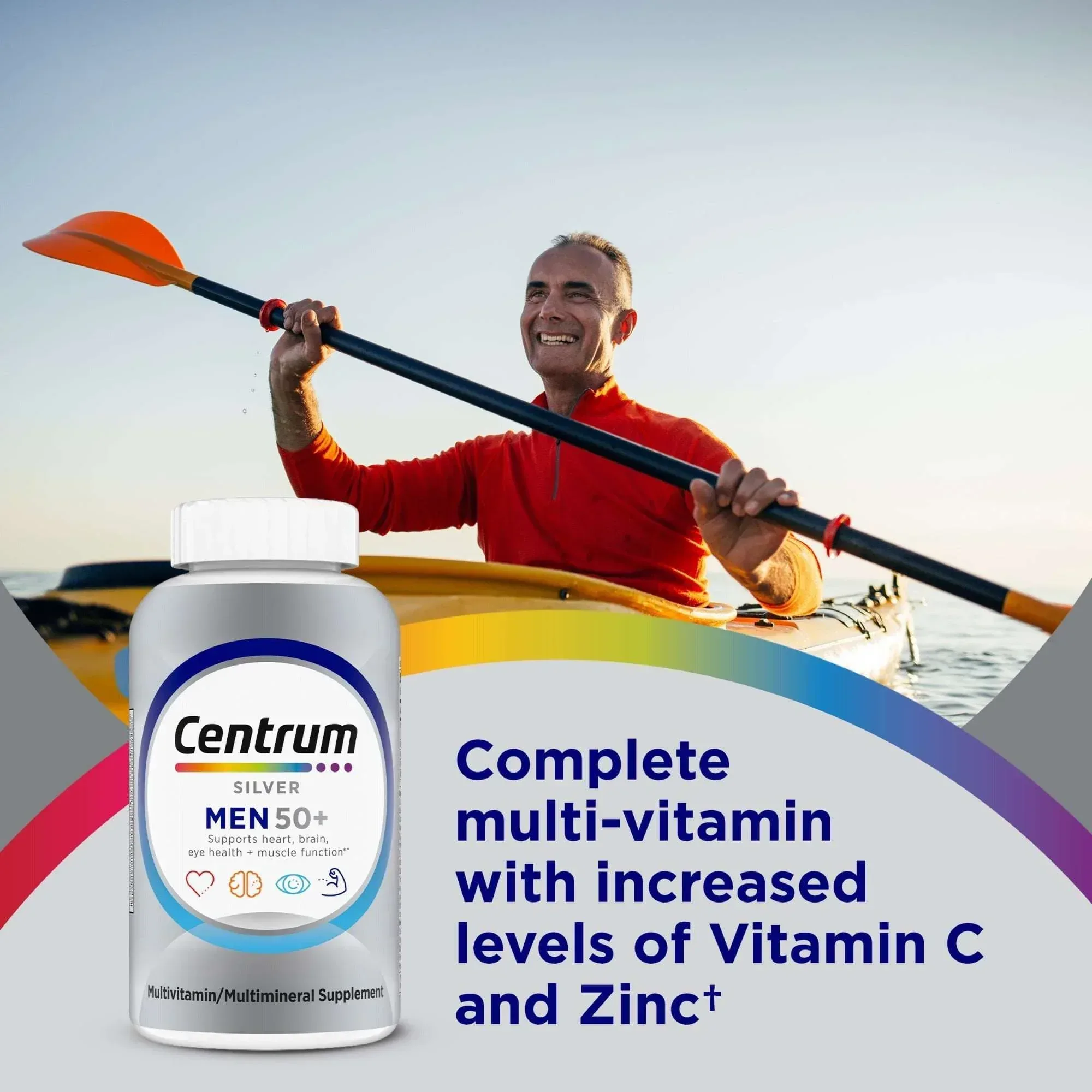 Centrum Silver Mens 50 Plus Multivitamin With Vitamin B & D3 - Image 2