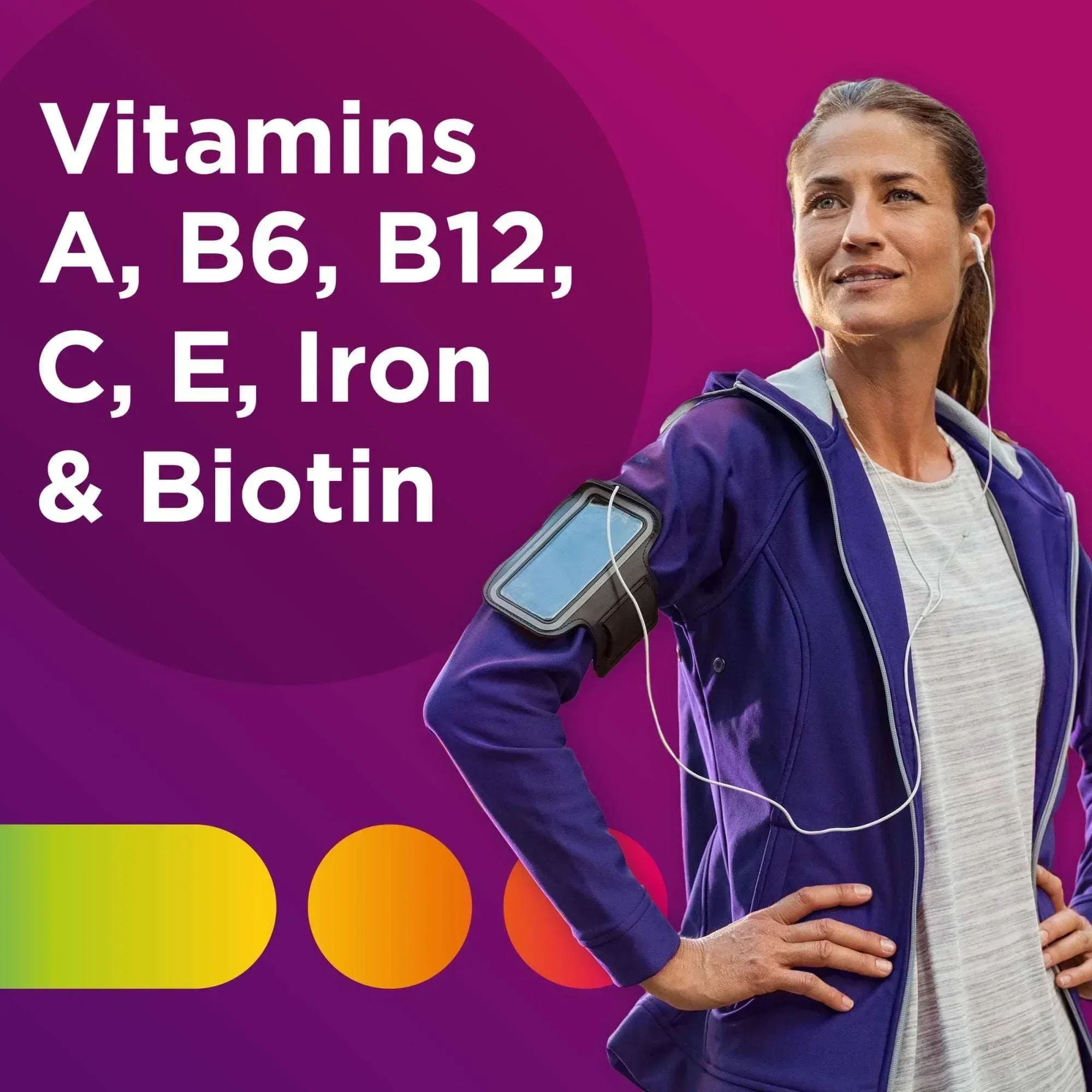 Centrum Women Multivitamin With Vitamins A, B, C, D3 & E With Iron, 100 Count - Image 8