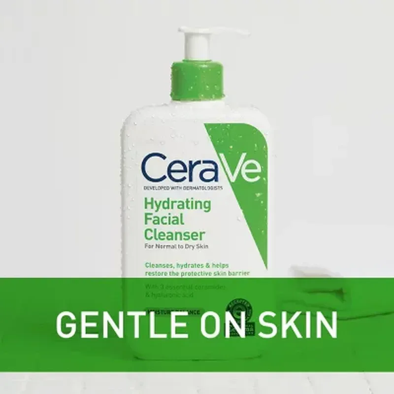 Cerave Hydrating Facial Cleanser, Normal to Dry Skin (12 Fl. Oz., 2 Pk.) - Image 10