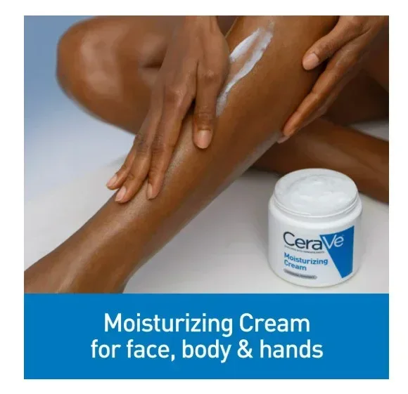 CeraVe Moisturizing Cream, Face & Body Moisturizer for Normal to Very Dry Skin, 16 oz - Image 3