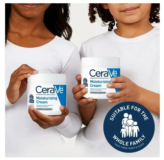 CeraVe Moisturizing Cream, Face & Body Moisturizer for Normal to Very Dry Skin, 16 oz - Image 5