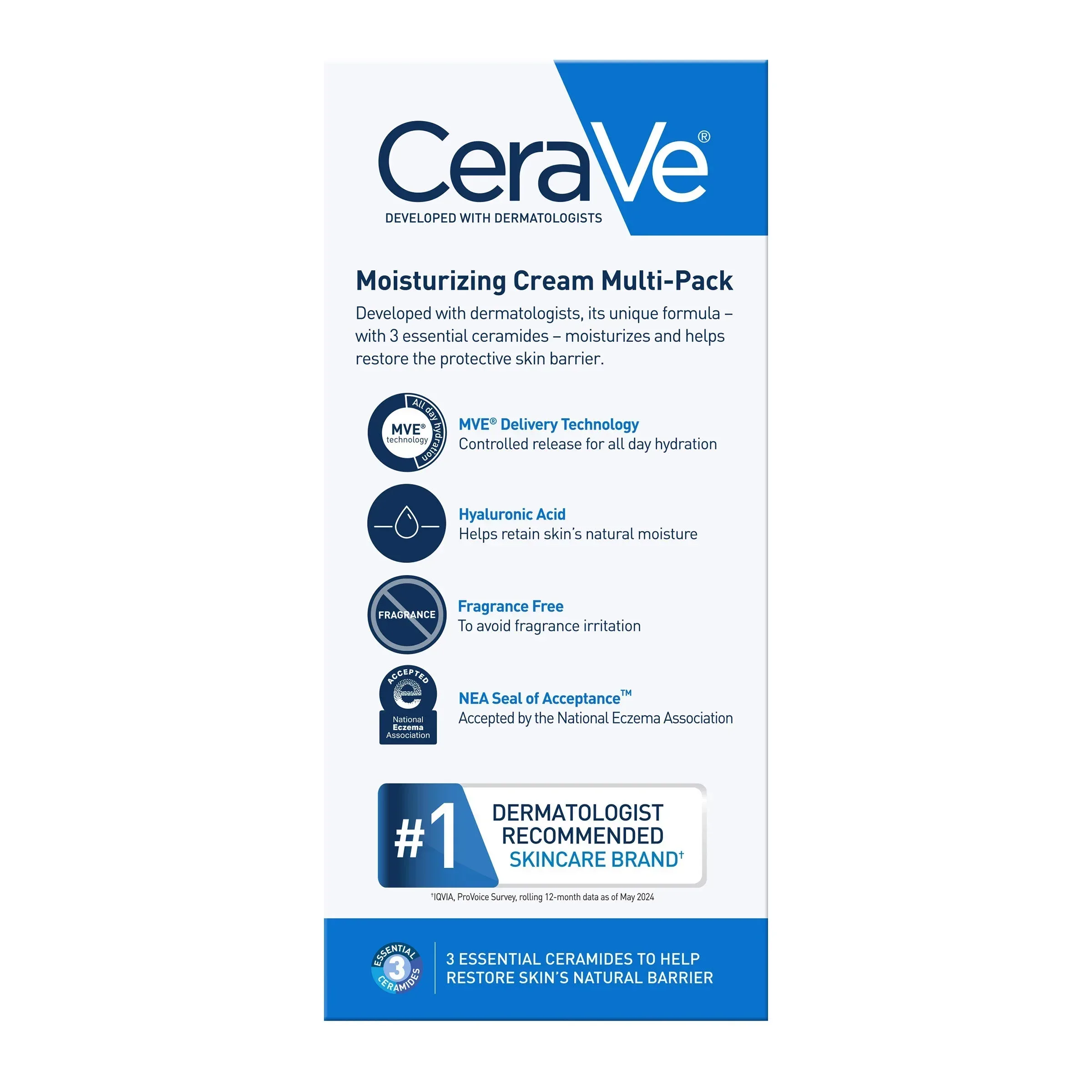 CeraVe Moisturizing Cream Interchangeable Multi-Pack, 16 oz Jar with Pump + 16 oz Jar - Image 6