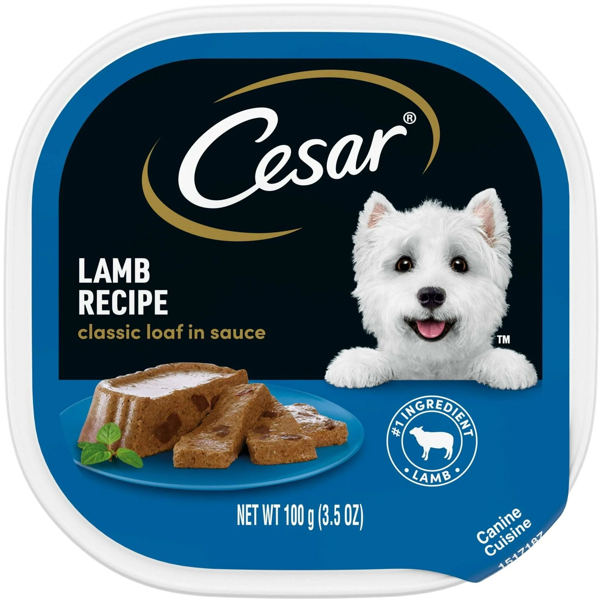 Cesar Classic Loaf In Sauce Lamb Recipe Wet Dog Food, 3.5 Oz - Image 2