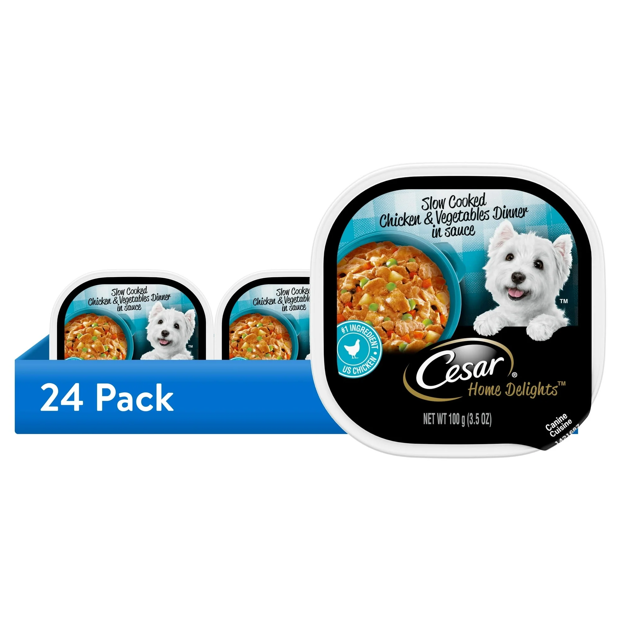 Cesar Home Delights Slow Cooked Chicken And Vegetables Wet Dog Food, 3.5 Oz Tray - Image 10