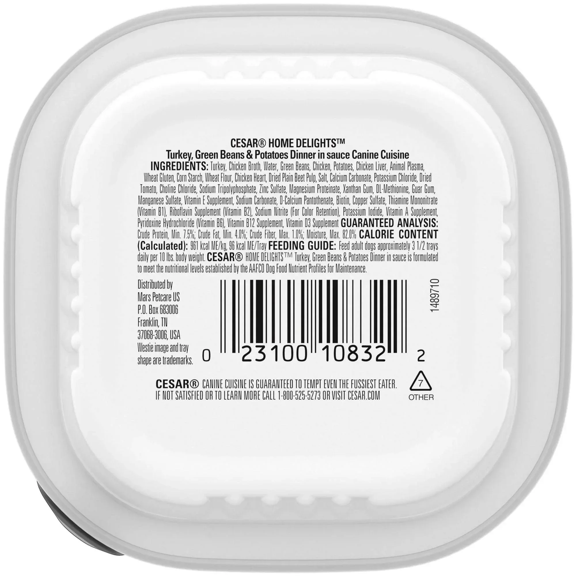 Cesar Home Delights Turkey, Green Beans & Potatoes Dog Food Adult, 3.5 Oz. - Image 10