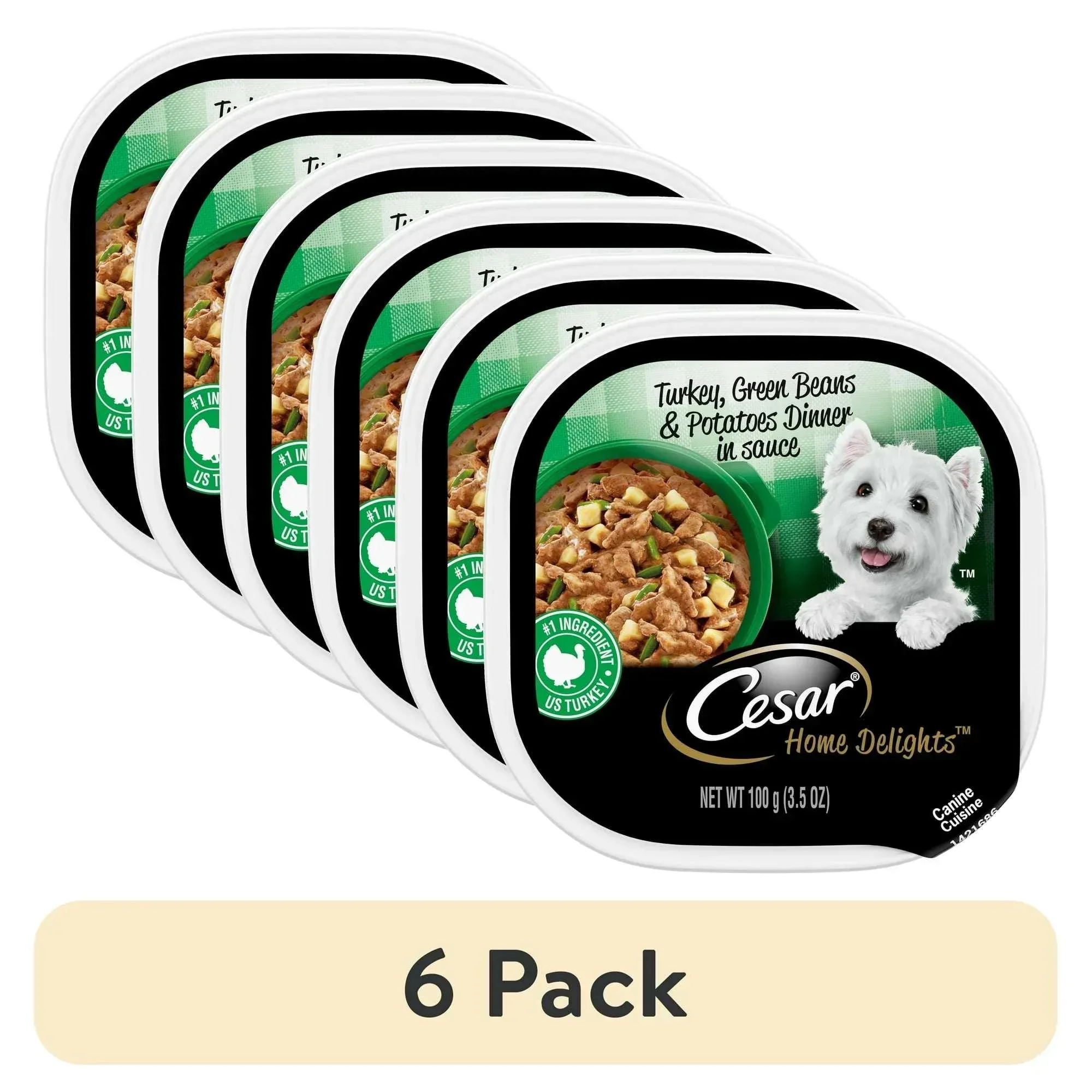 Cesar Home Delights Turkey, Green Beans & Potatoes Dog Food Adult, 3.5 Oz. - Image 8