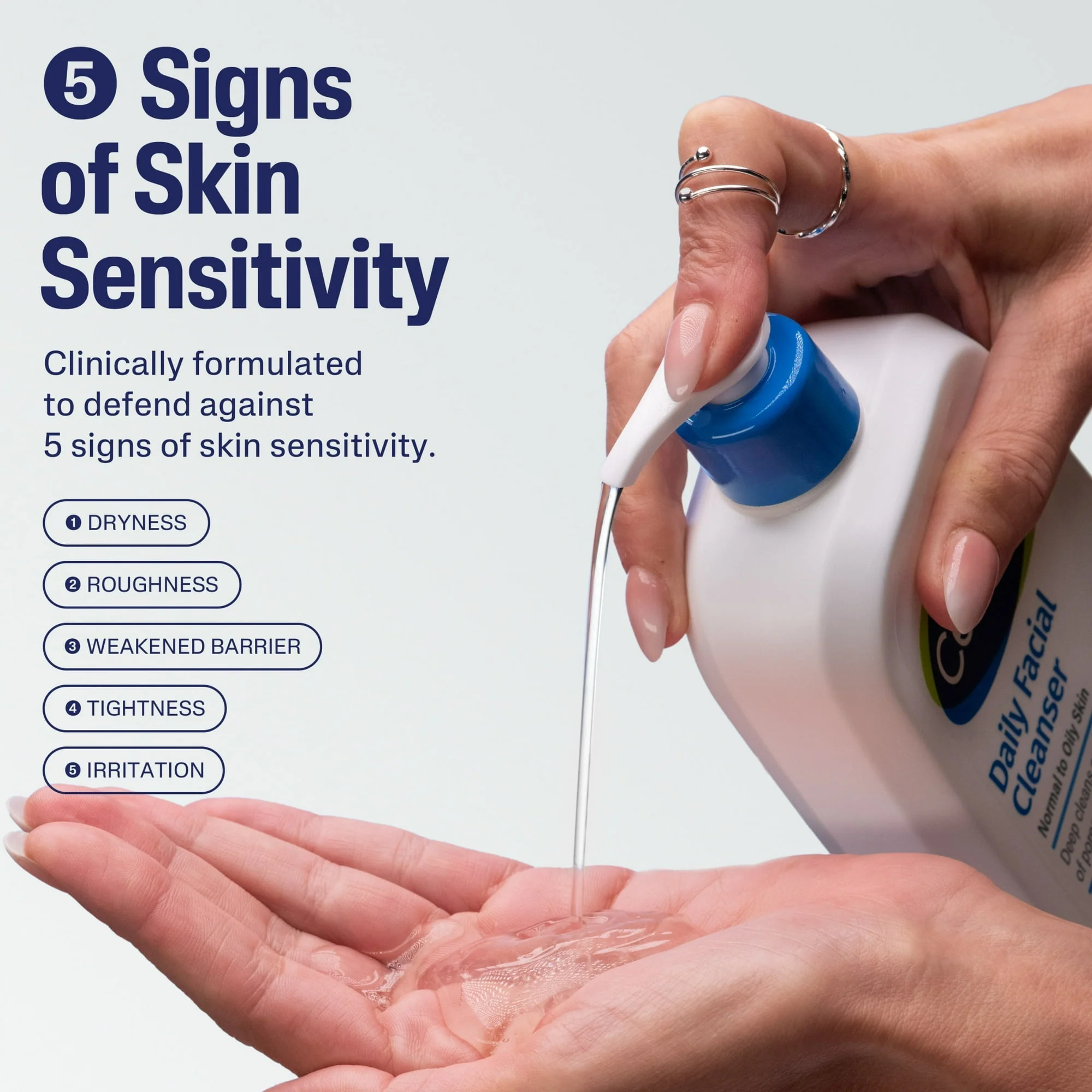 Cetaphil Daily Facial Cleanser for Sensitive, Combination to Oily Skin Cleanser - Image 5