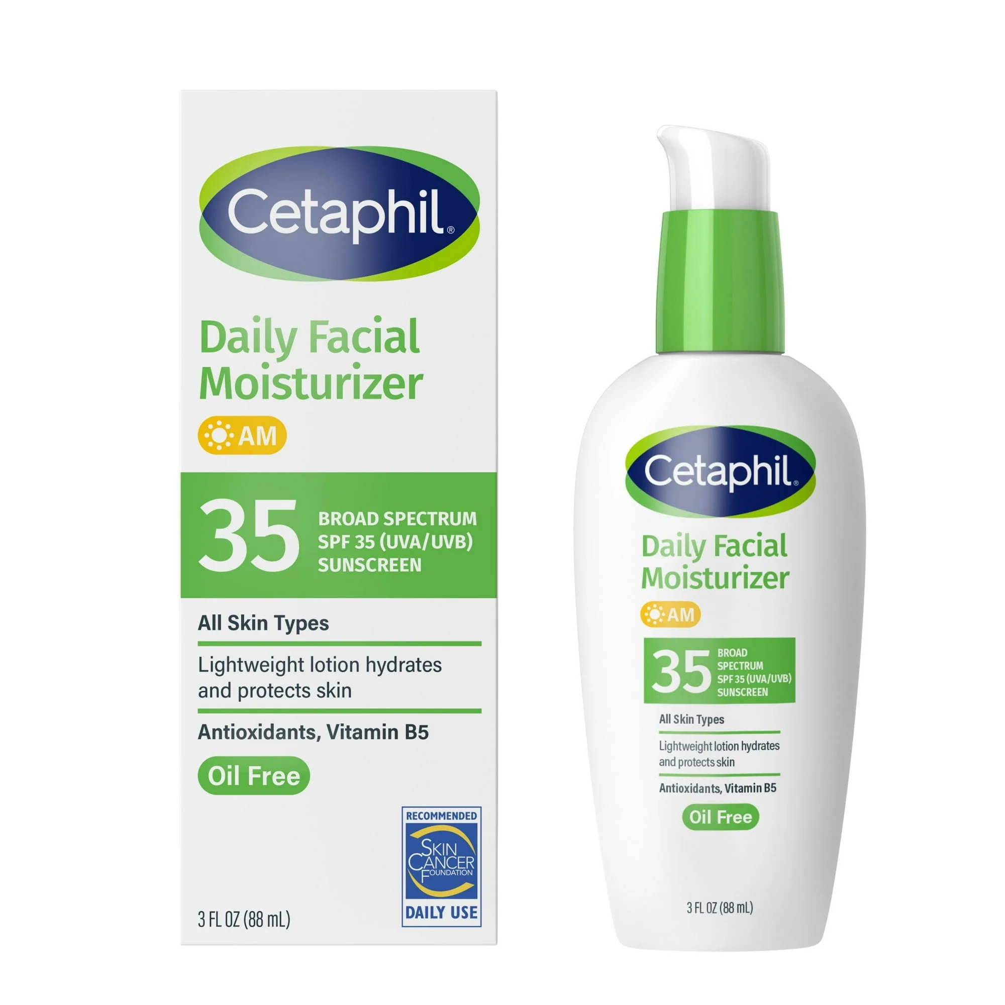 Cetaphil Daily Facial Moisturizer Lotion for Sensitive Skin Care, Broad Spectrum SPF 35, 3 fl oz - Image 7