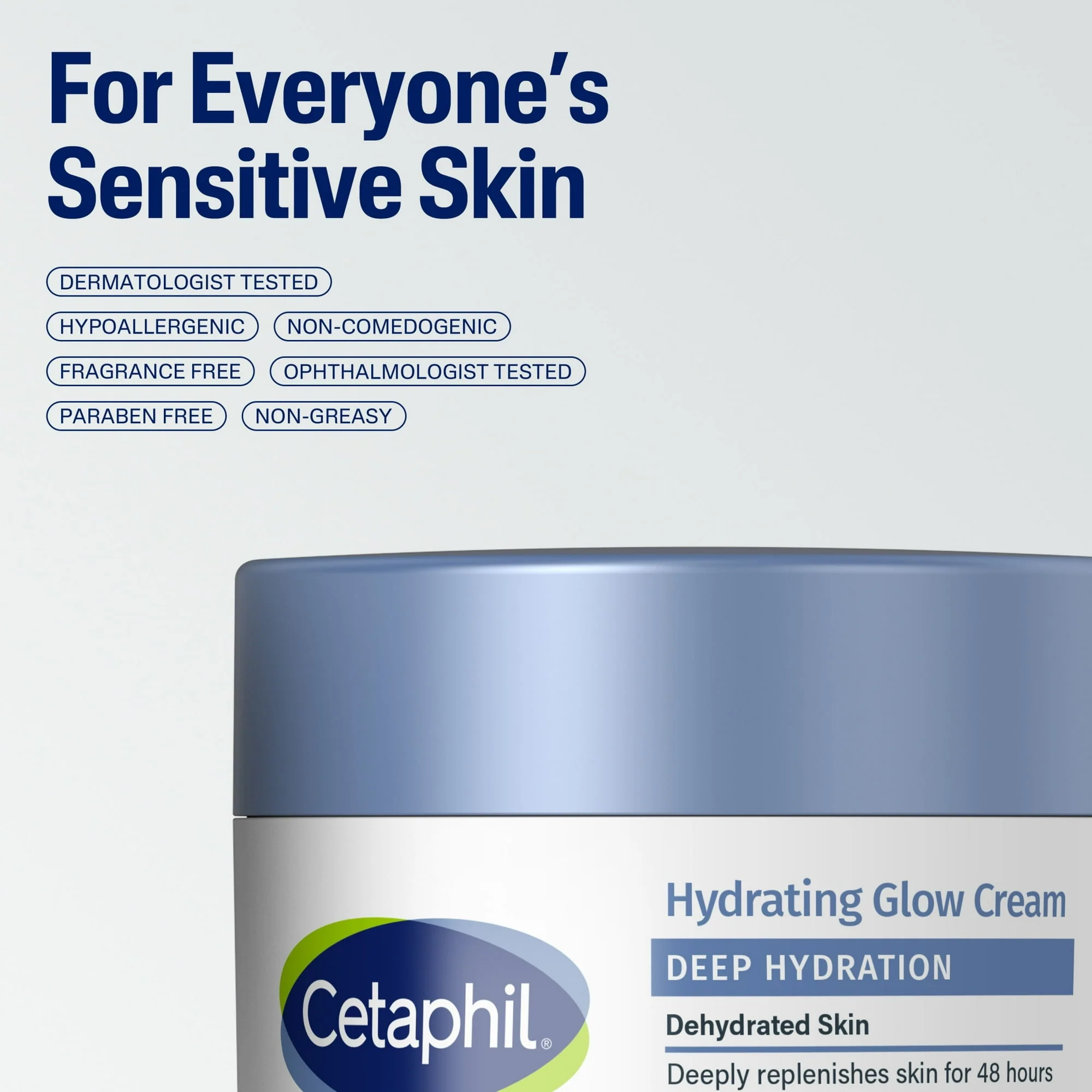 Cetaphil Deep Hydration Healthy Glow Daily 48 Hour Face Cream Moisturizer, 1.7 fl oz - Image 5