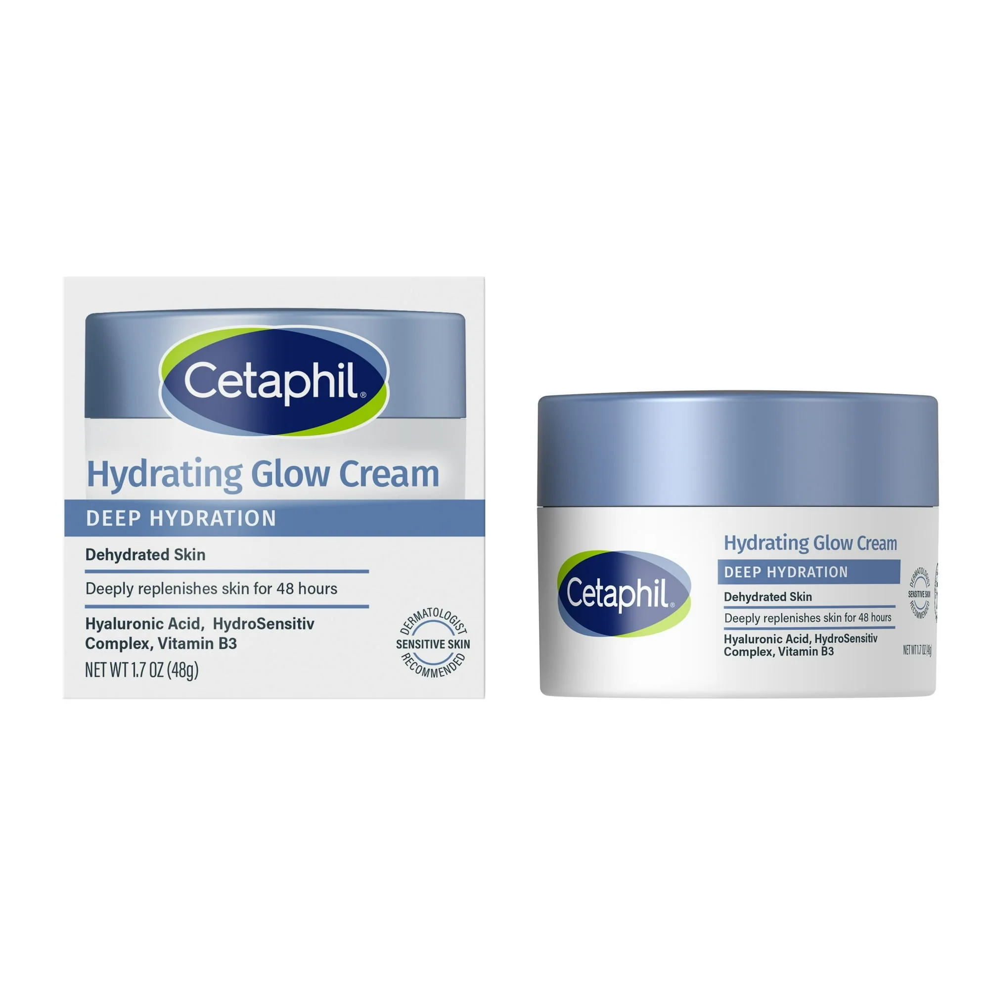Cetaphil Deep Hydration Healthy Glow Daily 48 Hour Face Cream Moisturizer, 1.7 fl oz - Image 8