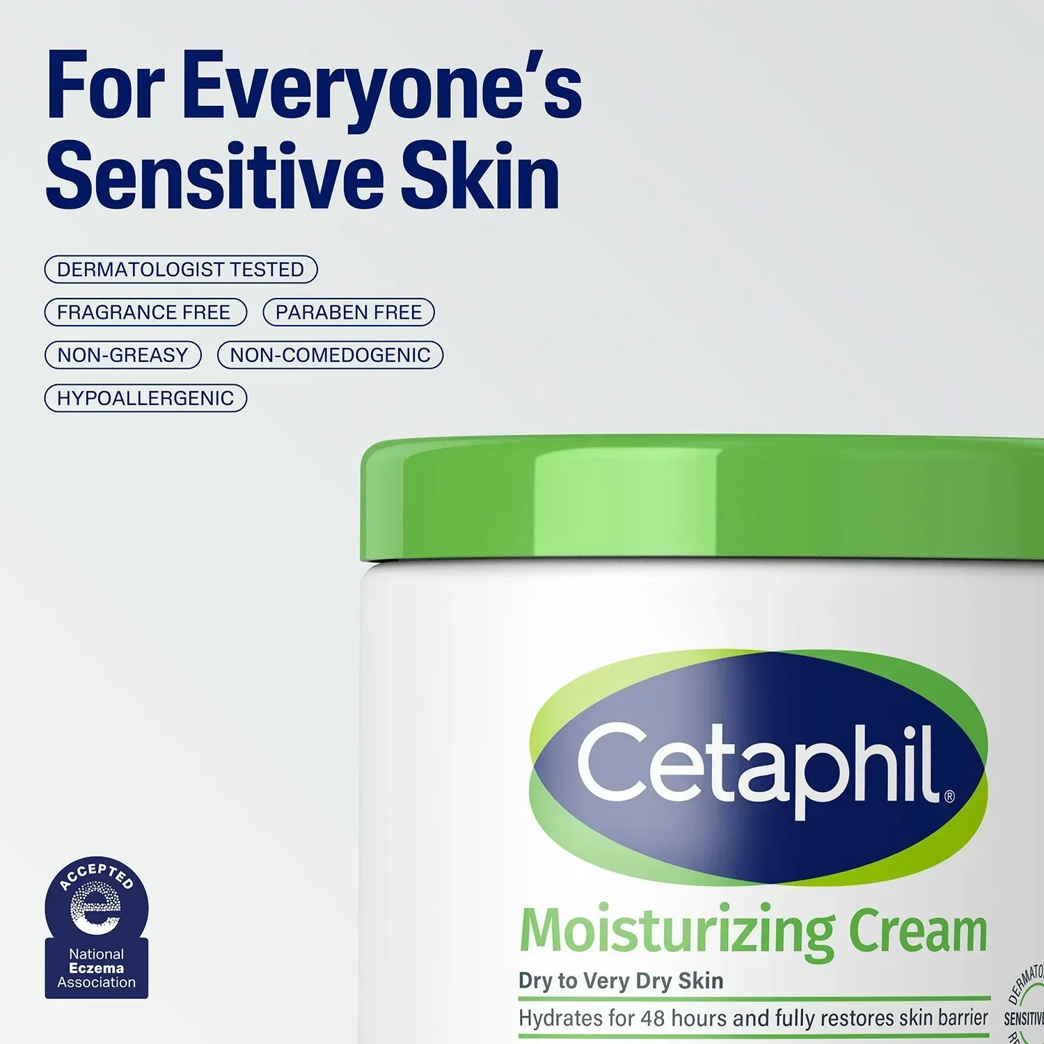 Cetaphil Moisturizing Cream, 16 oz., 2 pk. - Image 3