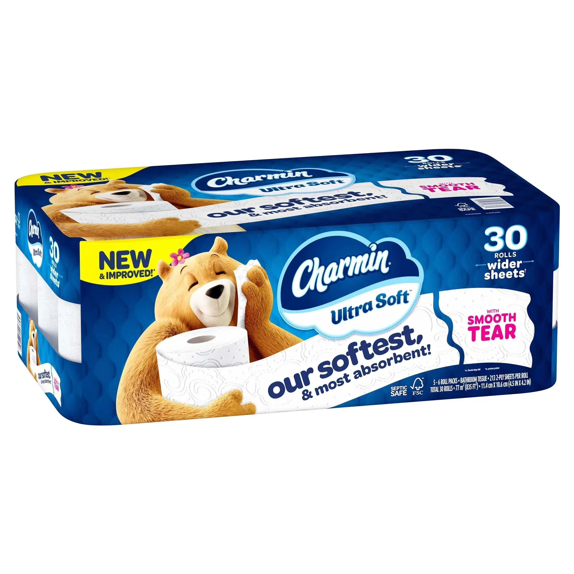 Charmin Ultra Soft Bath Tissue, 2-Ply, 213 Sheets, 30 Rolls - Image 2