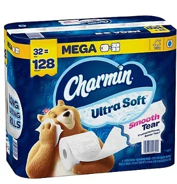 Charmin Ultra Soft Toilet Paper, 32 Mega Rolls - Image 3