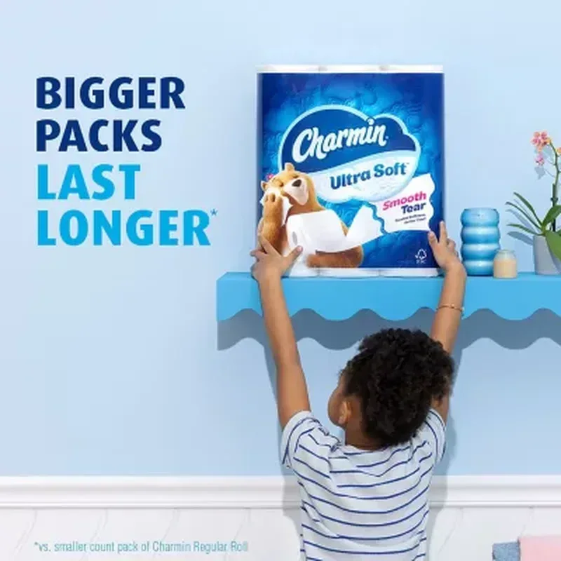 Charmin Ultra Soft Toilet Paper Extra Mega Rolls (231 Sheets/Roll, 32 Rolls) - Image 3