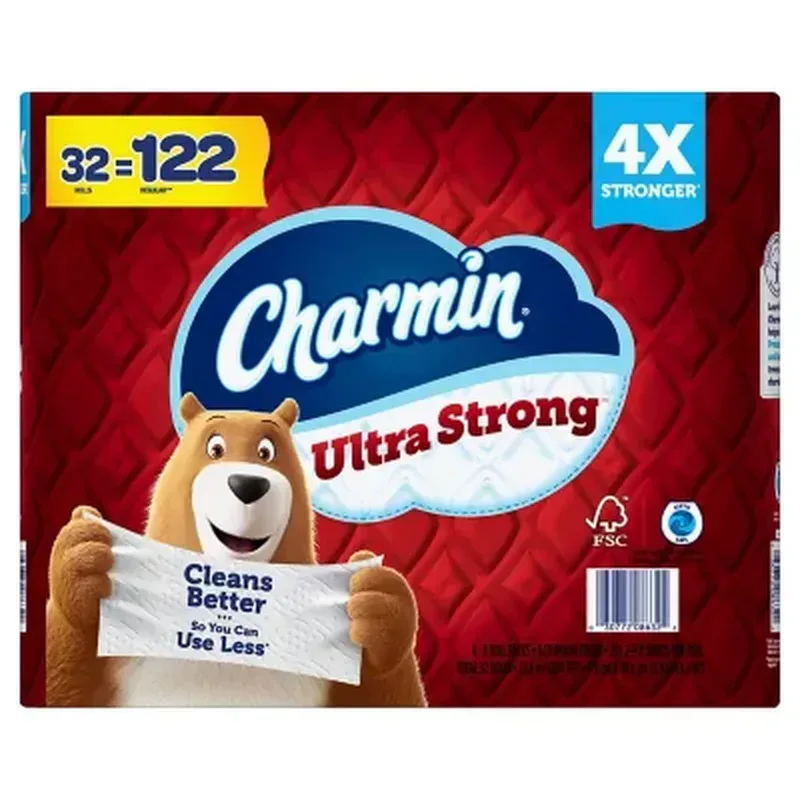 Charmin Ultra Strong Toilet Paper (231 Sheets/Roll, 32 Rolls) - Image 10