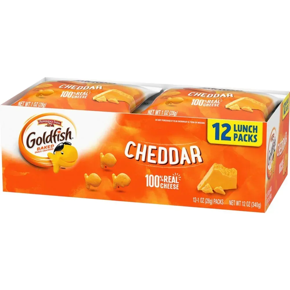 Cheddar Cheese Crackers, Snack Packs, 1 Oz, 12 CT Multi-Pack Tray - Image 10