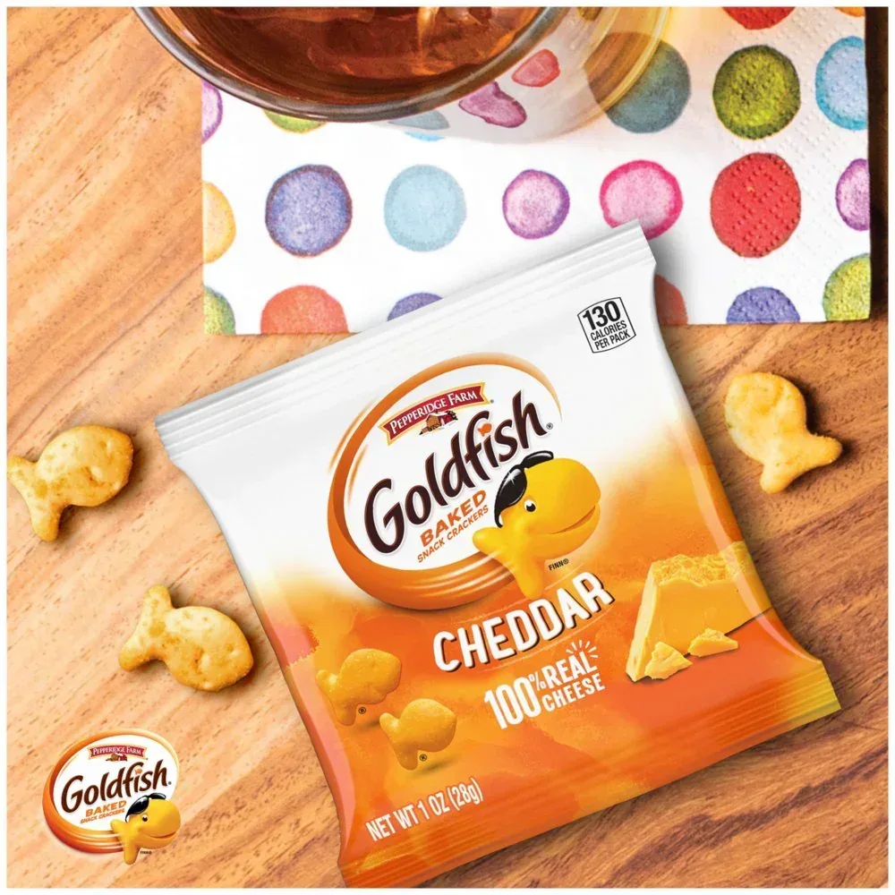Cheddar Cheese Crackers, Snack Packs, 1 Oz, 12 CT Multi-Pack Tray - Image 3