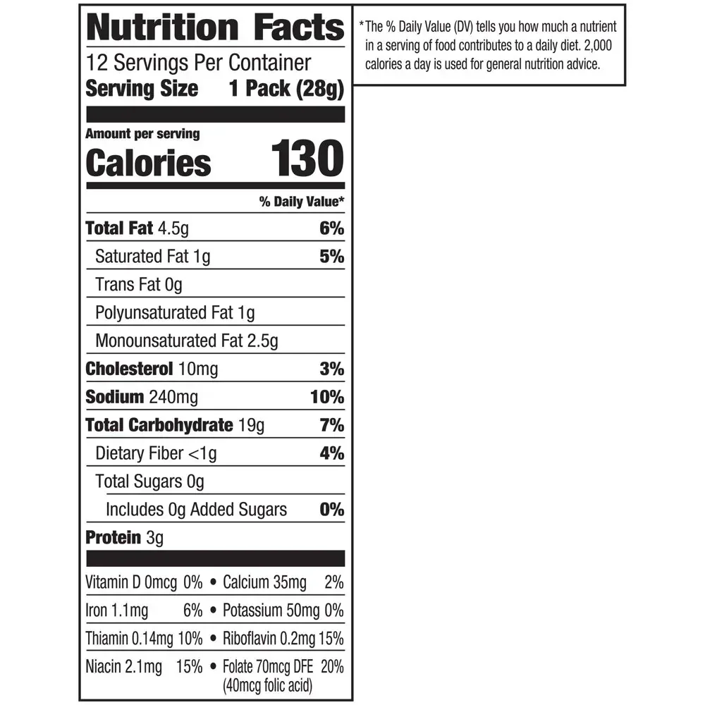 Cheddar Cheese Crackers, Snack Packs, 1 Oz, 12 CT Multi-Pack Tray - Image 6
