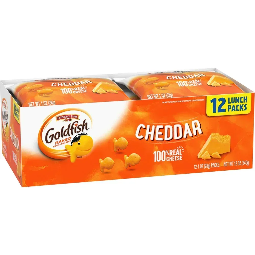 Cheddar Cheese Crackers, Snack Packs, 1 Oz, 12 CT Multi-Pack Tray - Image 9