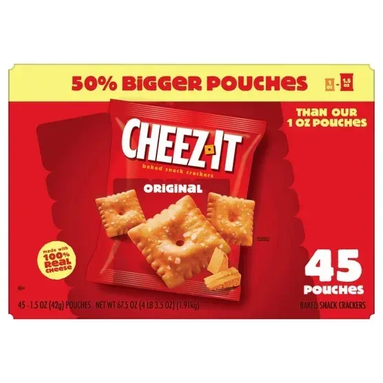 Cheez-It Crackers, Cheddar, 1.5 oz, 45-count - Image 4