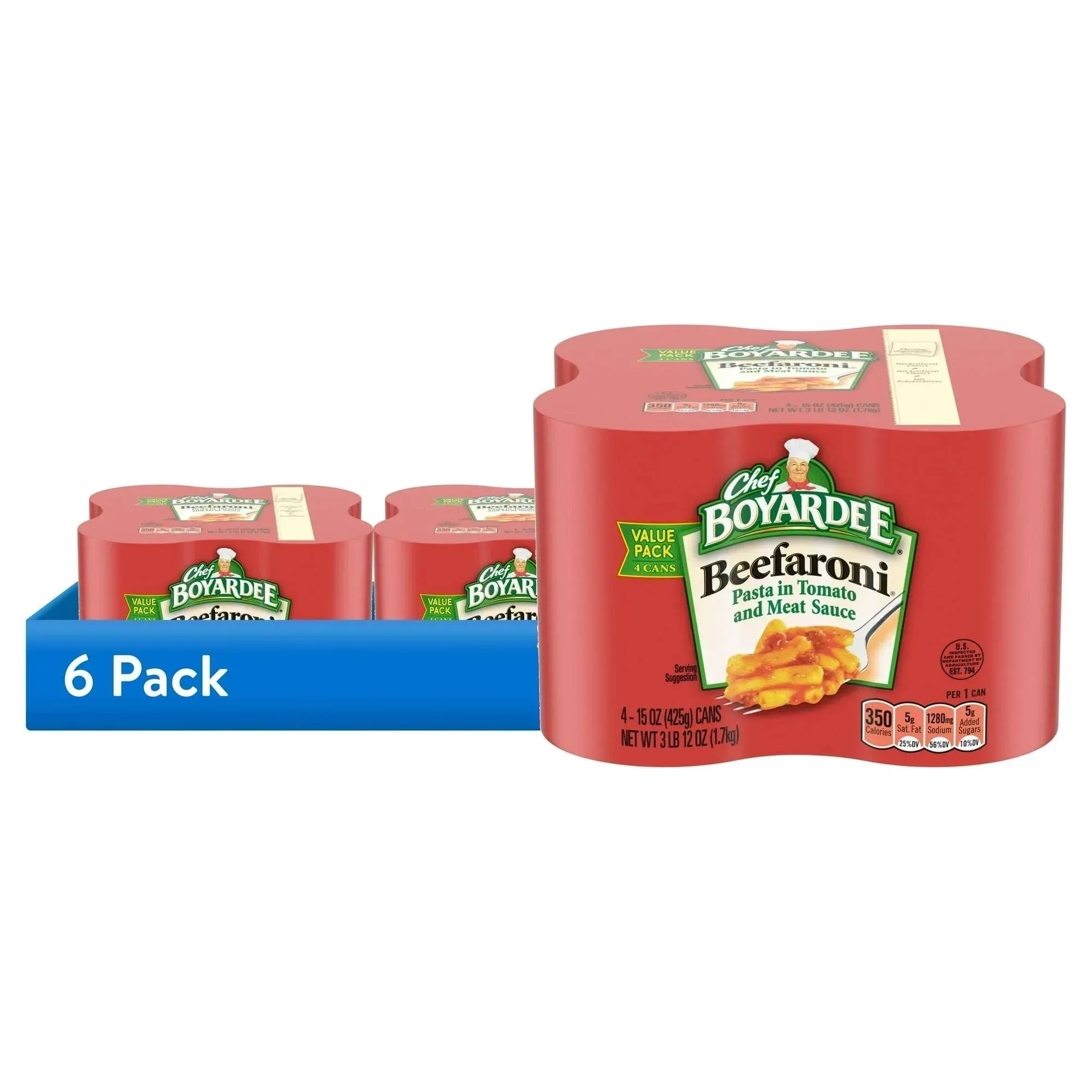 Chef Boyardee Beefaroni in Tomato and Meat Sauce, Ready-to-Eat Meal, 15 oz. Can (Pack of 4) - Image 13