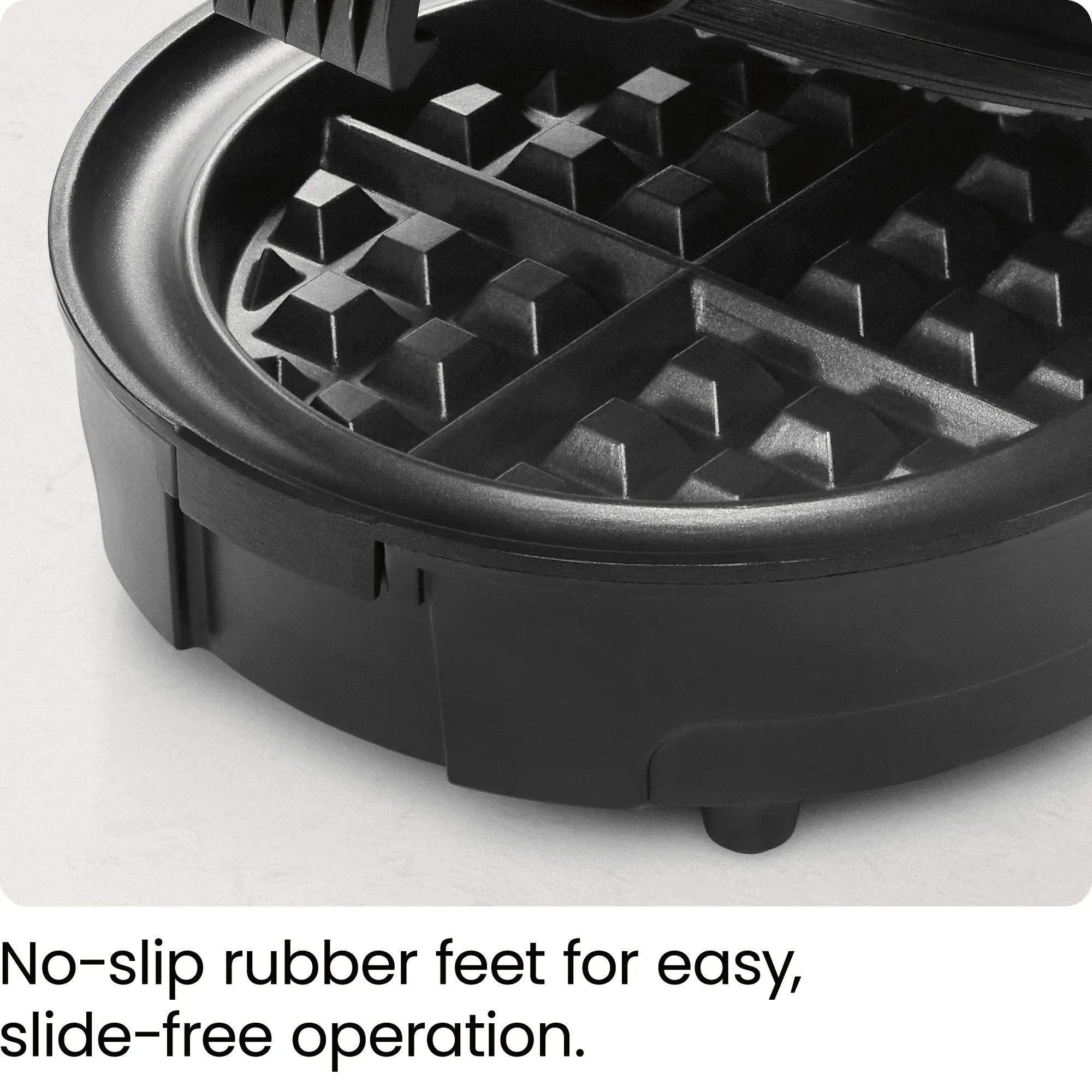 Chefman Anti-Overflow Belgian Waffle Maker w/ Shade Selector, Non-Stick Plates - Black, New - Image 5